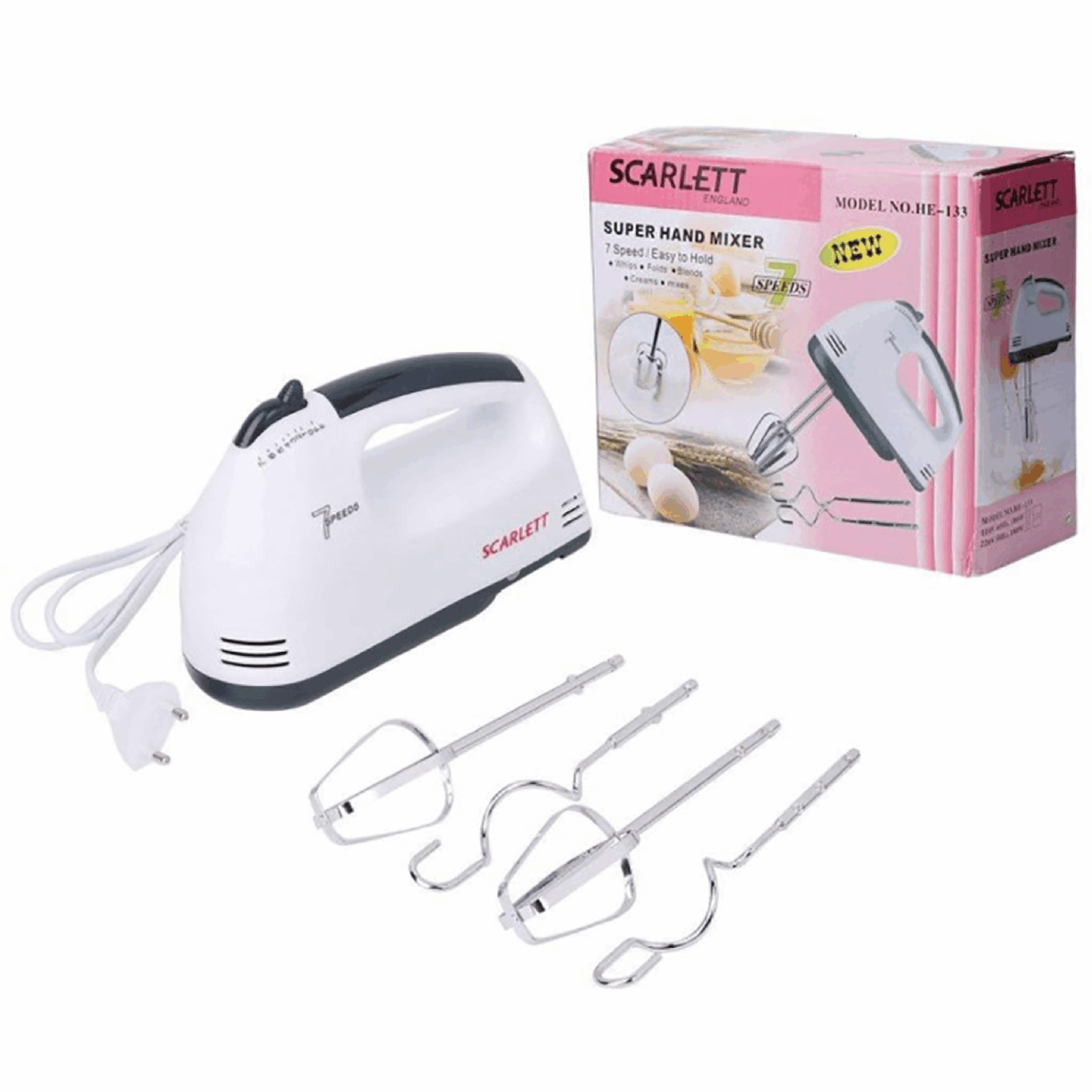 Hand Mixer HE 133 Scarlett scaled