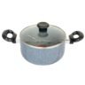 Kiam Marble Coated Non-Stick Casserole With Glass 20cm