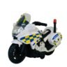 Metal Pull Back Police Super Bike with Moving Handle Action for Kids