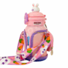 Multi-Color Kids Stainless Steel Water Bottle With Zipper Pouch (500mL)